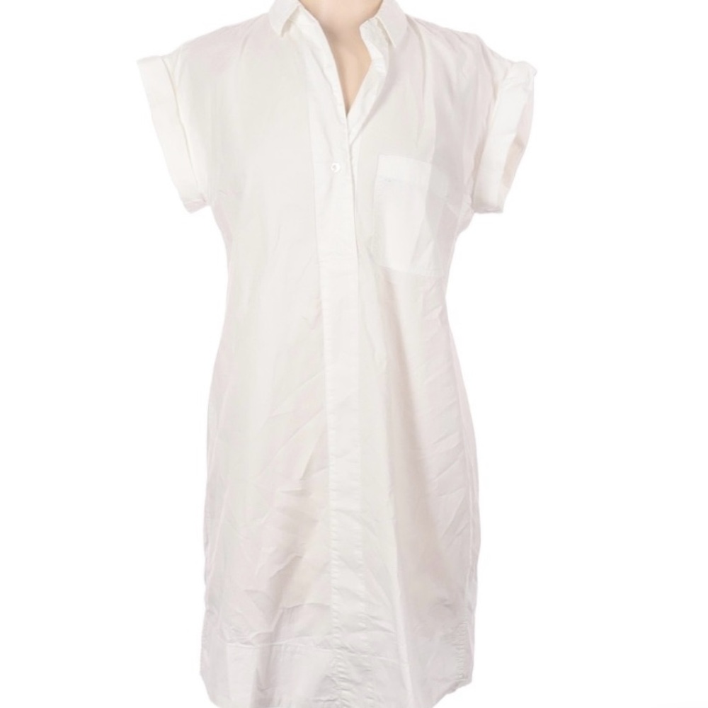 100% cotton J.Crew White Shirt Dress